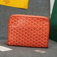 Goyard Jouvence Toiletry Bag In Goyardine Canvas Orange