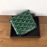 Goyard Goyardine Victoire Small Bifold Wallet Green